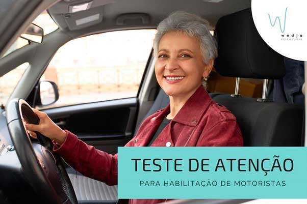 Testes de atenção para Habilitação de Motoristas